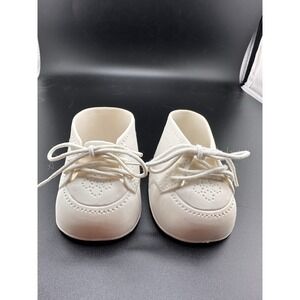 Cabbage Patch Kids Doll Vtg Coleco White Plastic Shoes Oxford High Tops Laces P